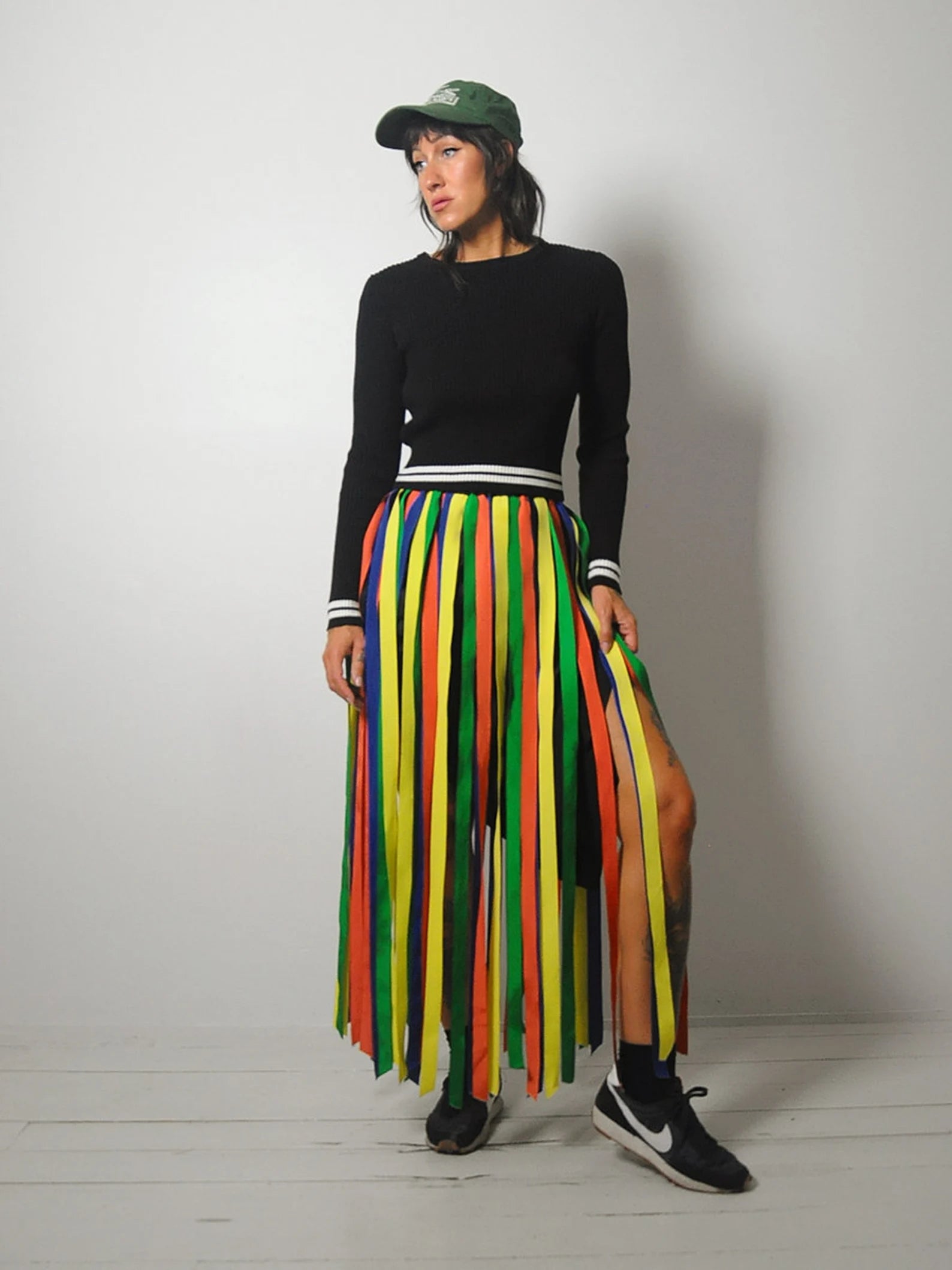 1970's Rare Carwash Ribbon Skirt