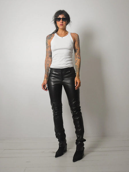 1990's Gucci Leather Pants w/ Tags