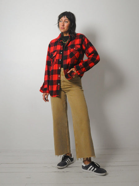 1990's Red Buffalo Plaid Flannel