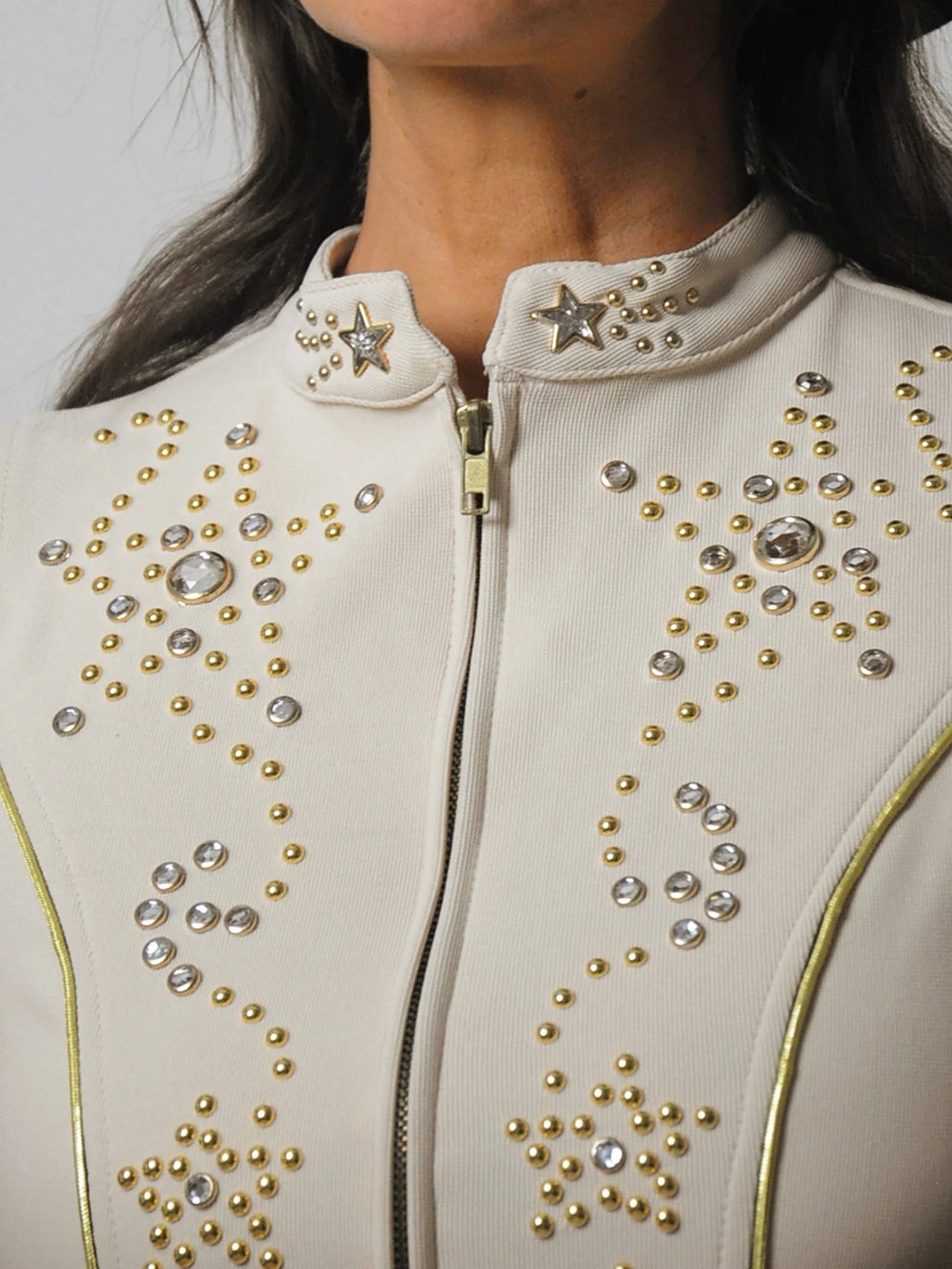 1990's Jeweled & Studded Star Vest