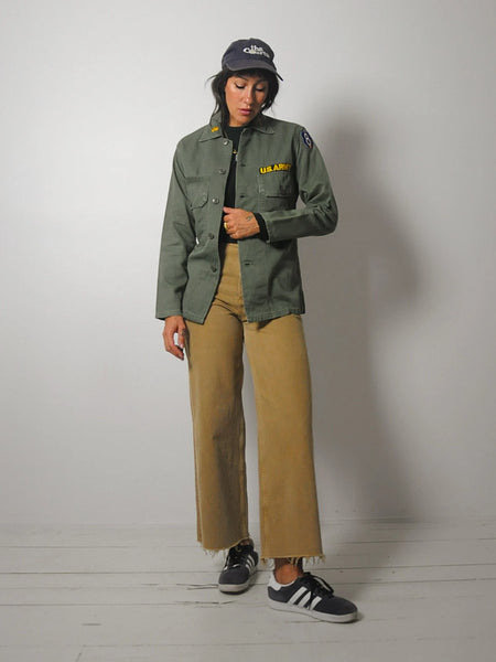 1960's Type II OG-107 Patched Military Shirt