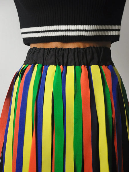 1970's Rare Carwash Ribbon Skirt