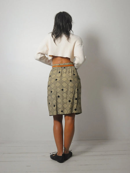 1980's Christian Dior Pocket Skirt