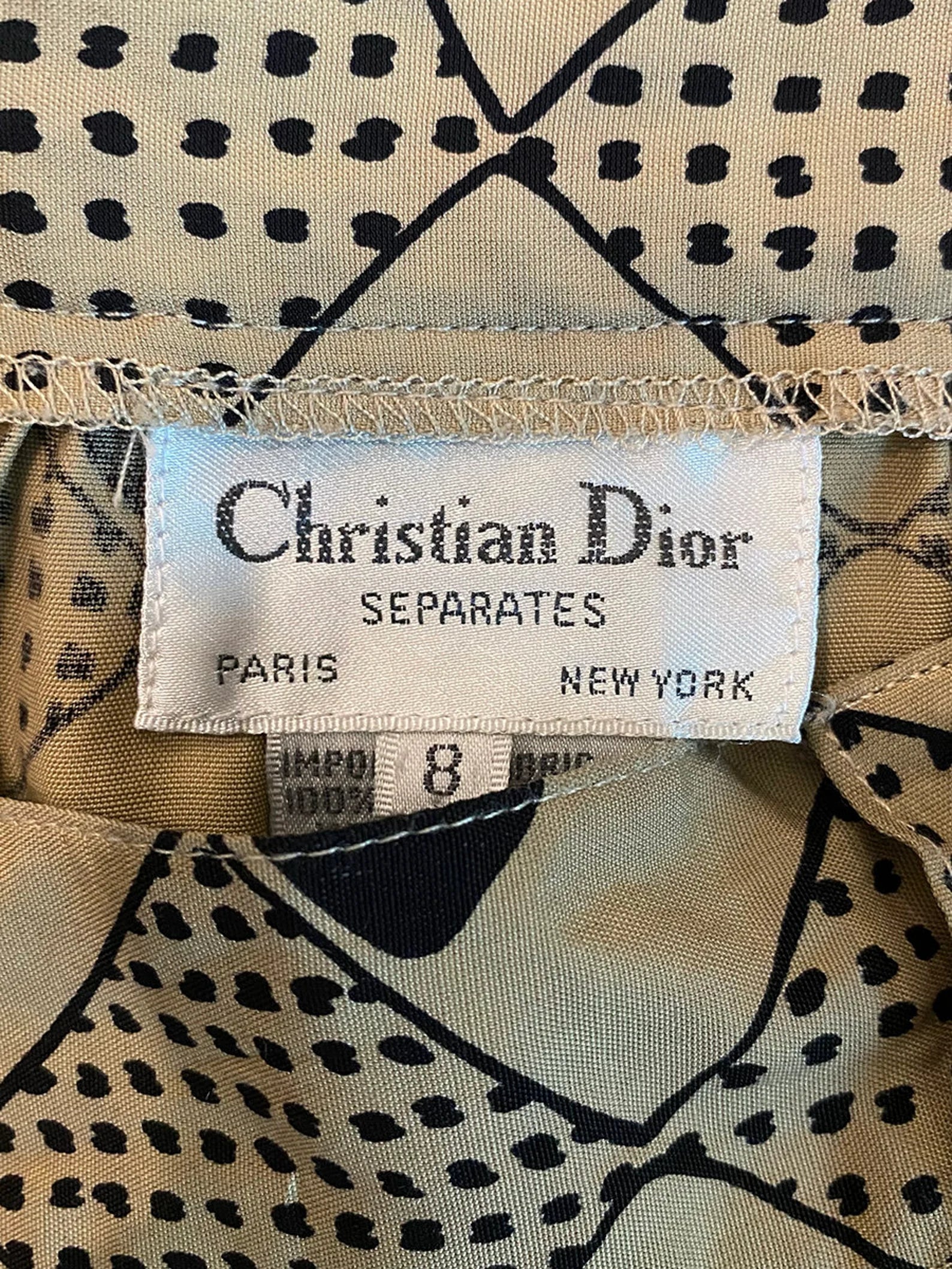 1980's Christian Dior Pocket Skirt