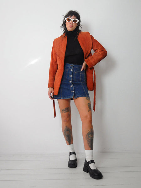 1970's Terracotta Suede Jacket