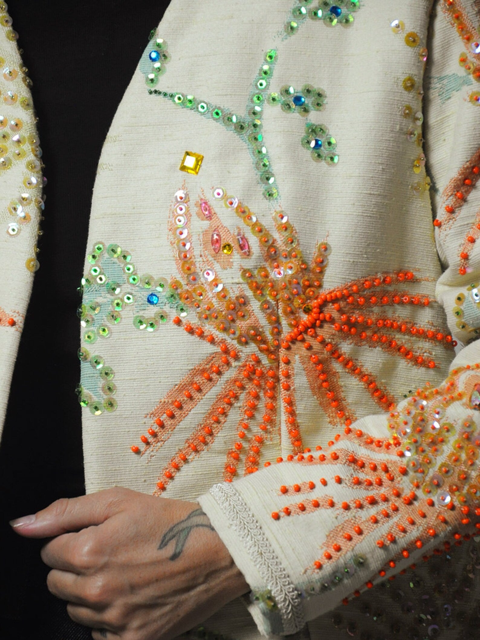 1960's Sequined Floral Jacket