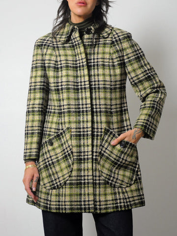 1960's Pendleton Tartan Wool Coat