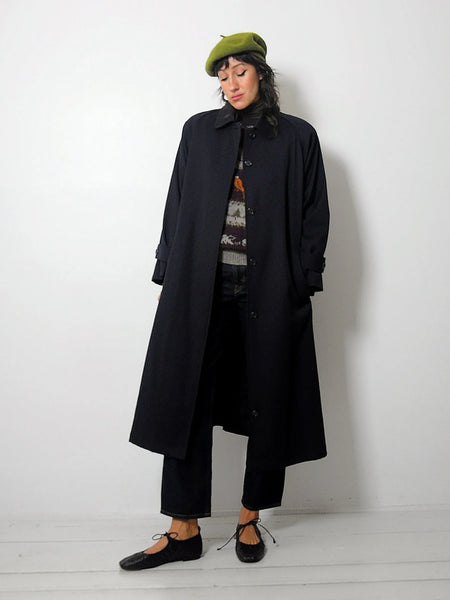 1980's Anne Klein Wool Trench Coat