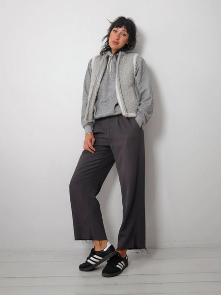 1980's Heathered Knit Sherpa Vest