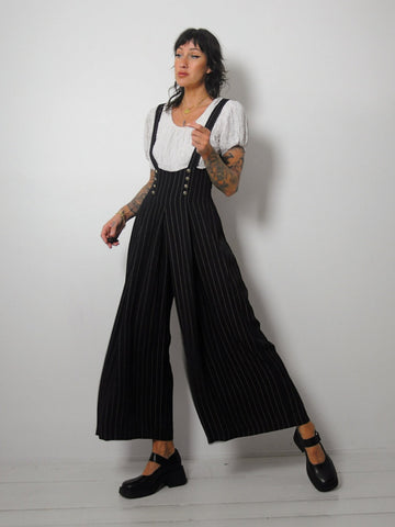 1990's Suspender Wide Leg Jumpsuit