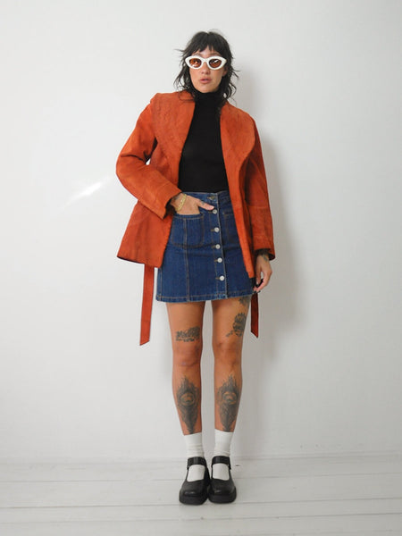 1970's Terracotta Suede Jacket