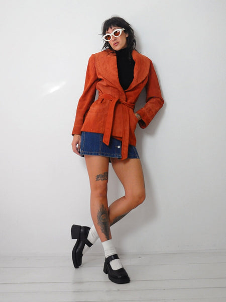 1970's Terracotta Suede Jacket