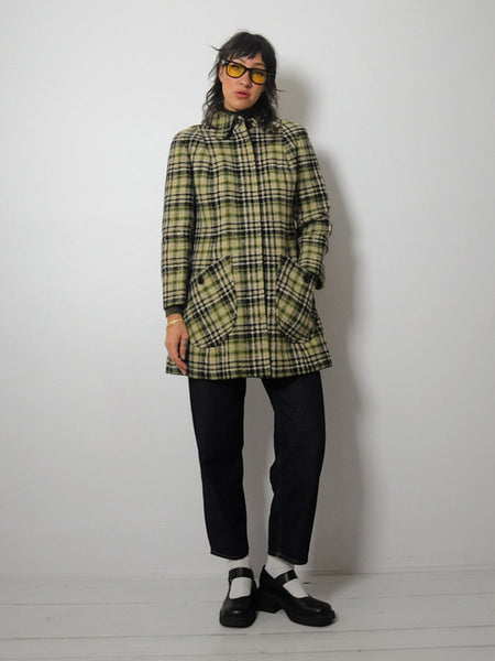 1960's Pendleton Tartan Wool Coat