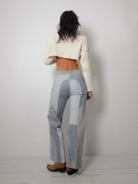 1960's OOAK Patchwork Suede Flares