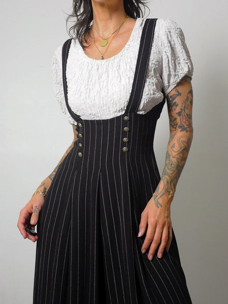 1990's Suspender Wide Leg Jumpsuit