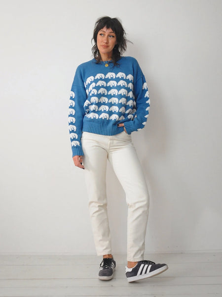 1980's Polar Bear Wool Sweater