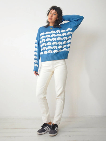 1980's Polar Bear Wool Sweater