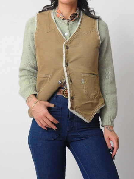 1970's Levi's Corduroy Sherpa Vest