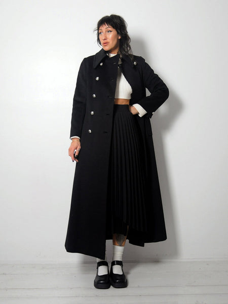 1960's Silver Button Wool Peacoat