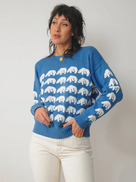 1980's Polar Bear Wool Sweater