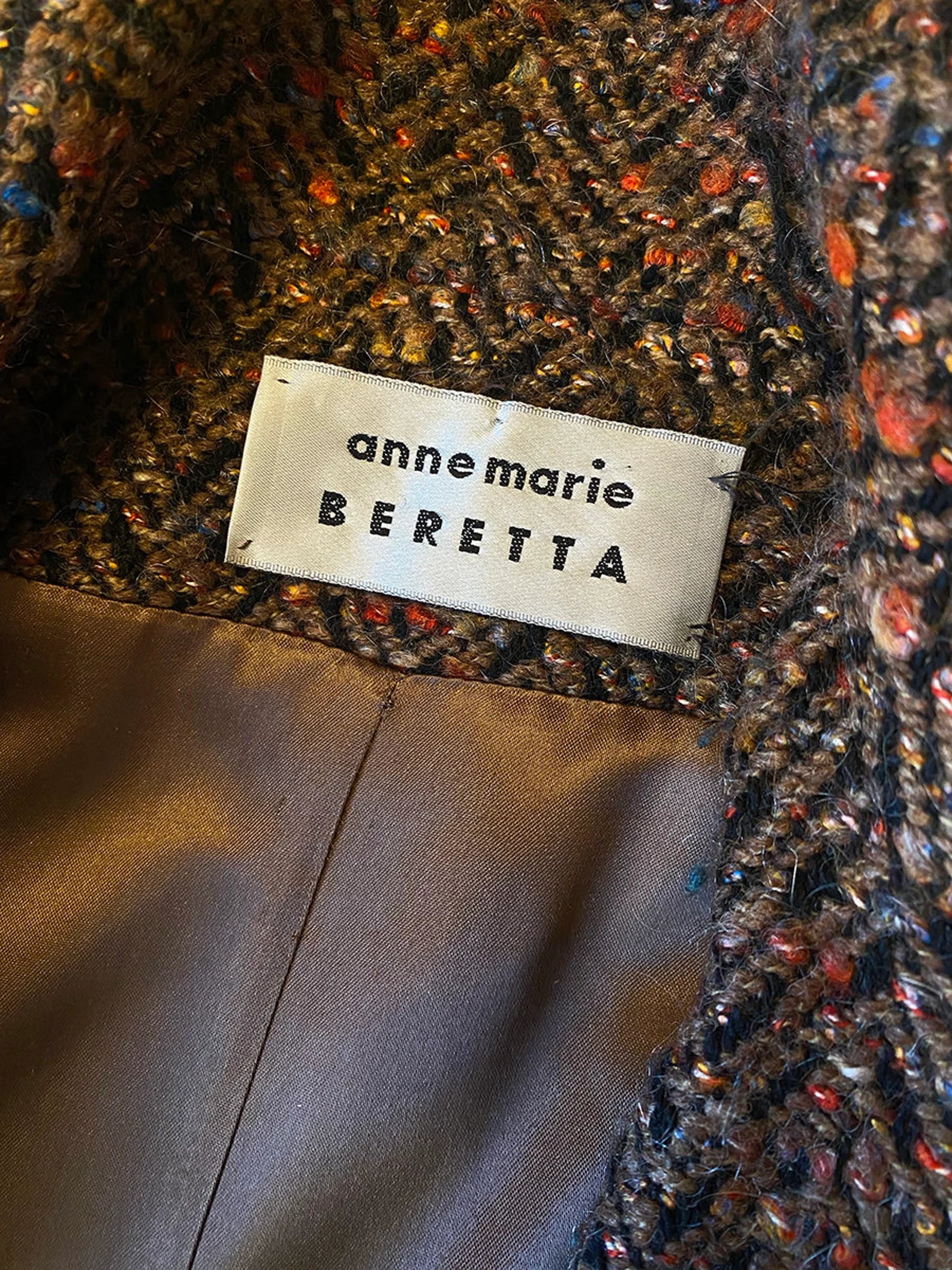 Anne Marie Beretta Wool Tweed Coat