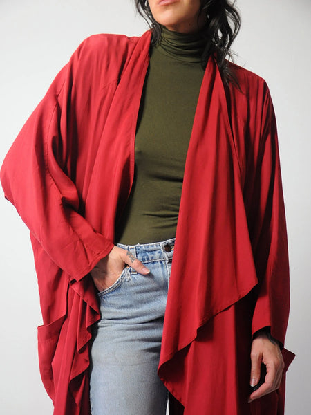 1980's I.Magnin Draped Duster