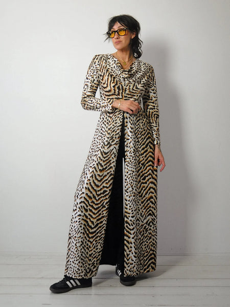 1970s Leopard 2 piece Pant Set