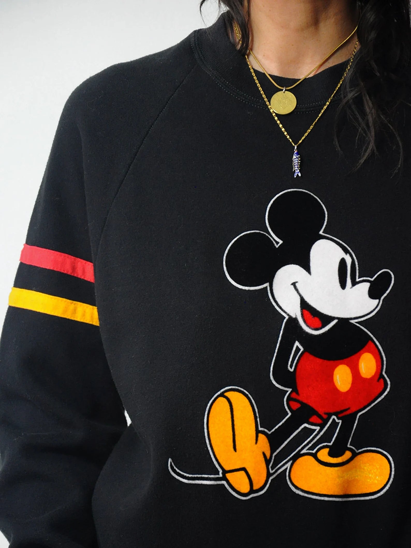 Mickey Mouse Black Crewneck
