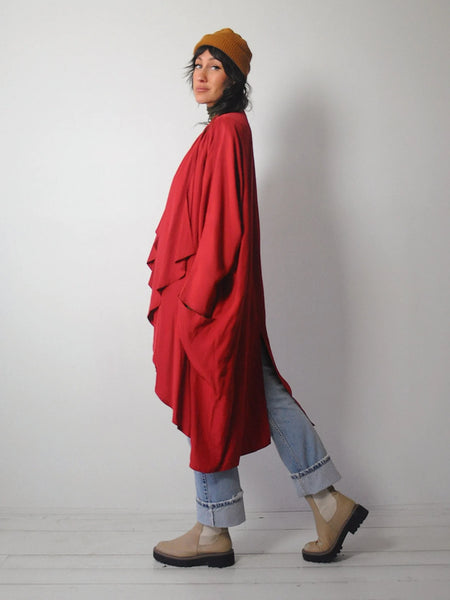 1980's I.Magnin Draped Duster