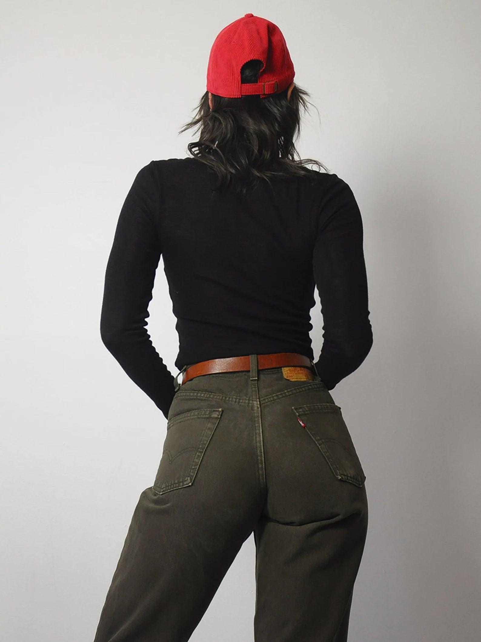 1980's Dark Olive Levi's 550 Jeans 30x31