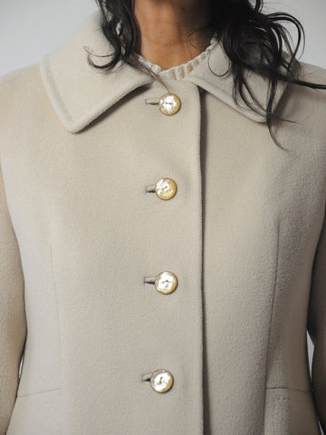 1960's Vanilla Cashmere Coat