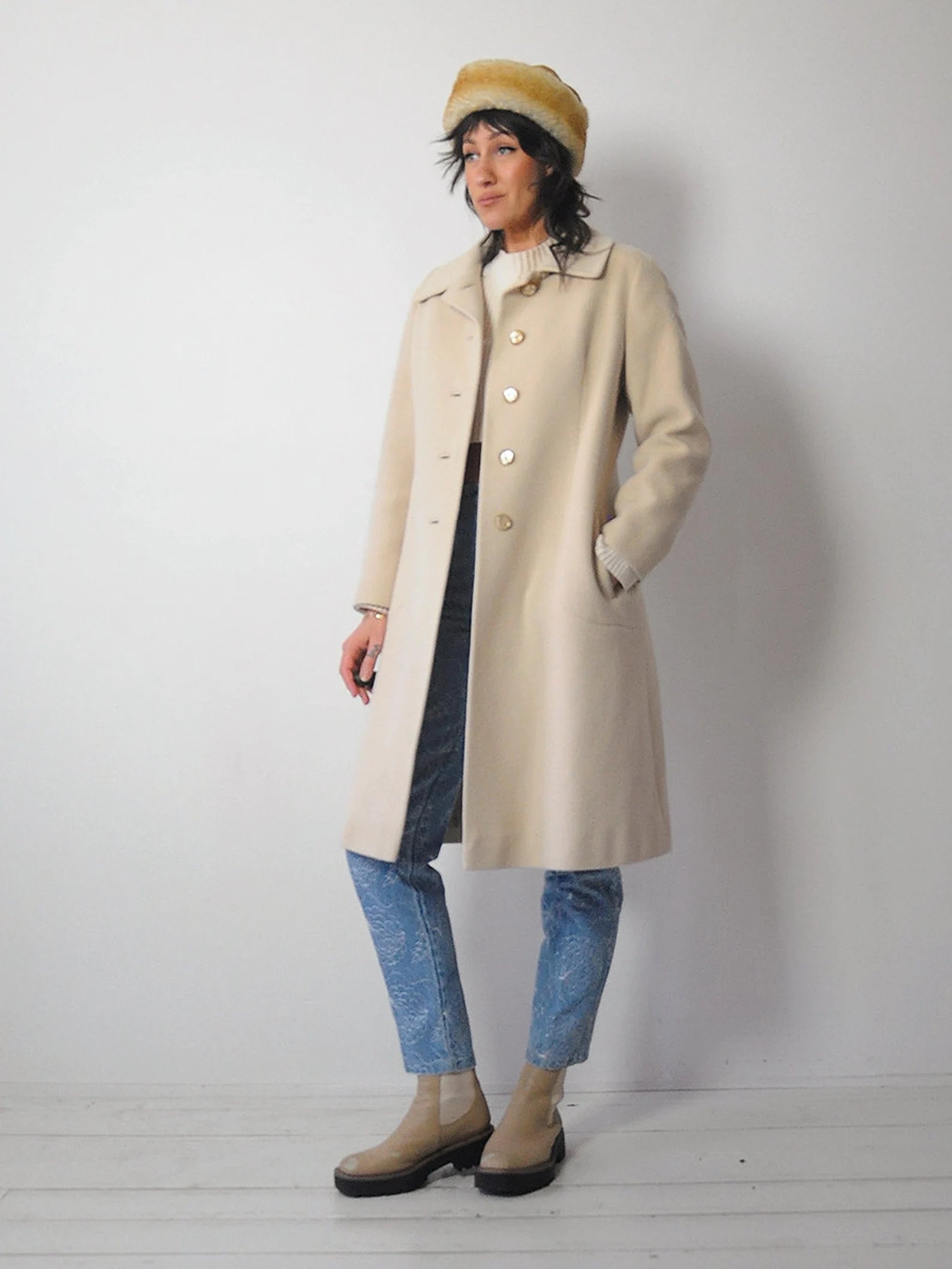 1960's Vanilla Cashmere Coat