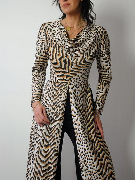 1970s Leopard 2 piece Pant Set