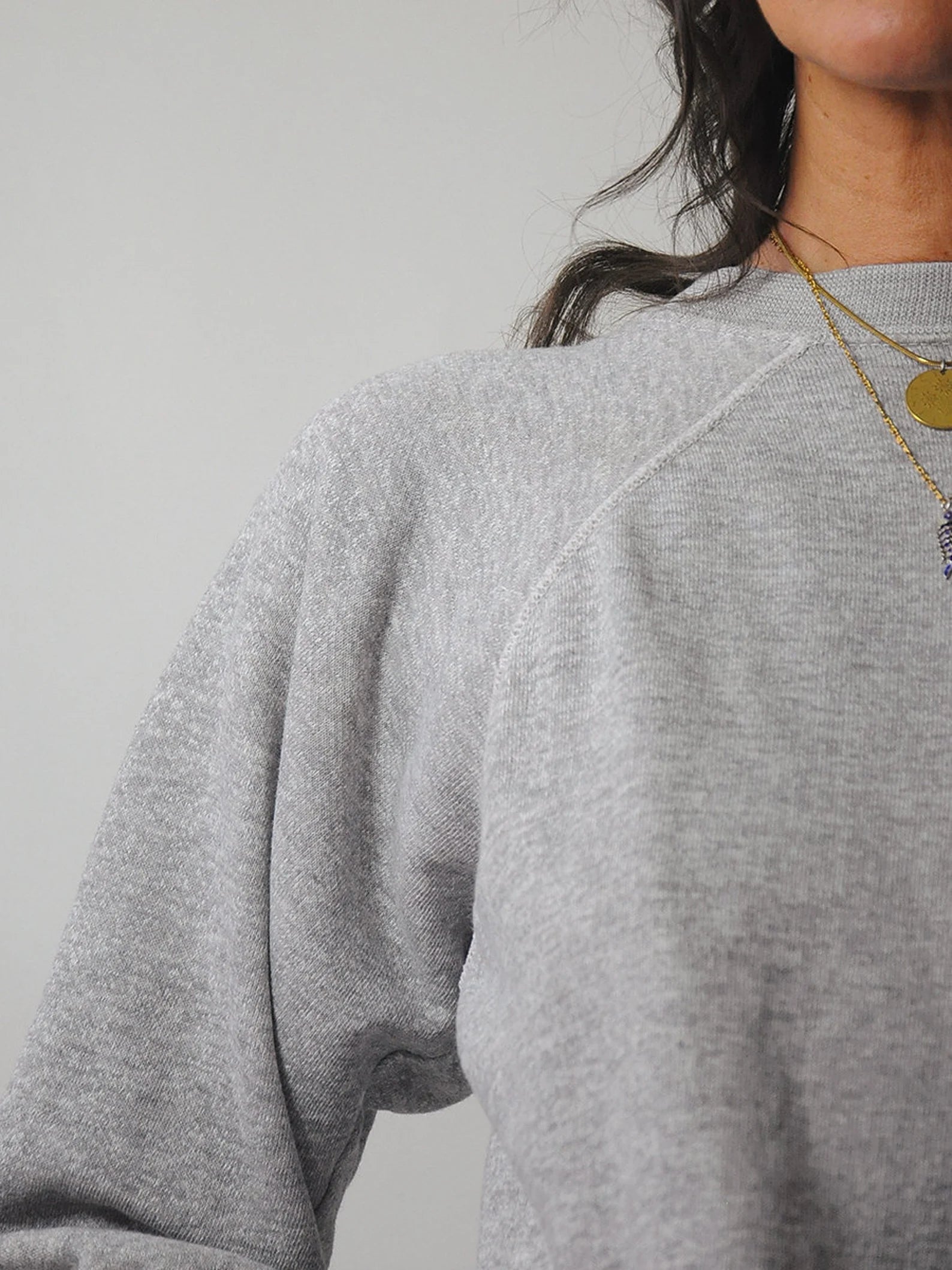 1980's Blank Gray Soft Crewneck