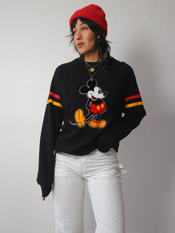 Mickey Mouse Black Crewneck