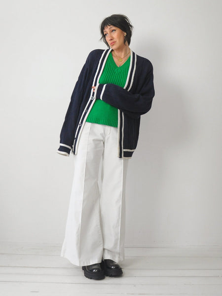 1980's Izod Tennis Cardigan
