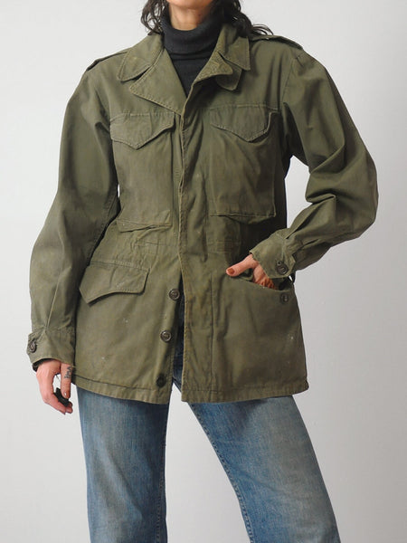 1960's Olive Military Field Parka