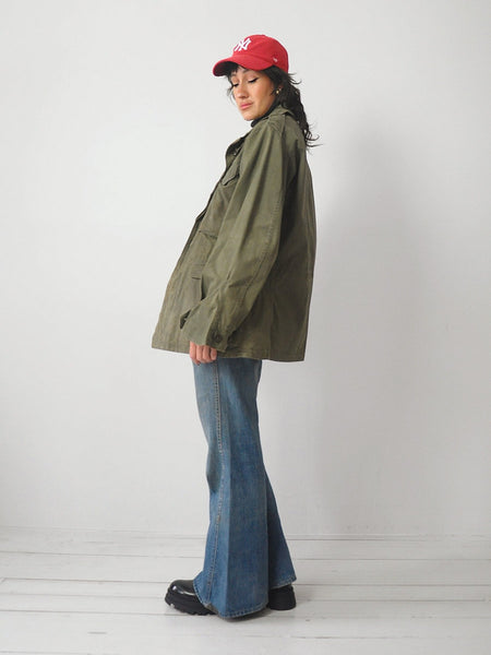 1960's Olive Military Field Parka