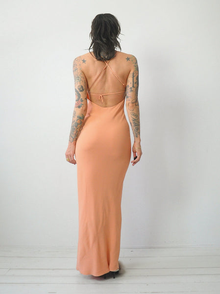 1997 Tom Ford Gucci Bias Open Back Gown