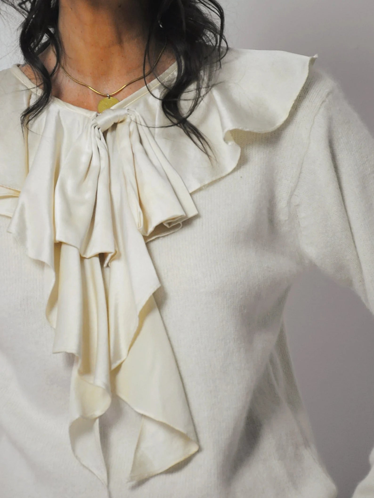 Angora Bow Sweater