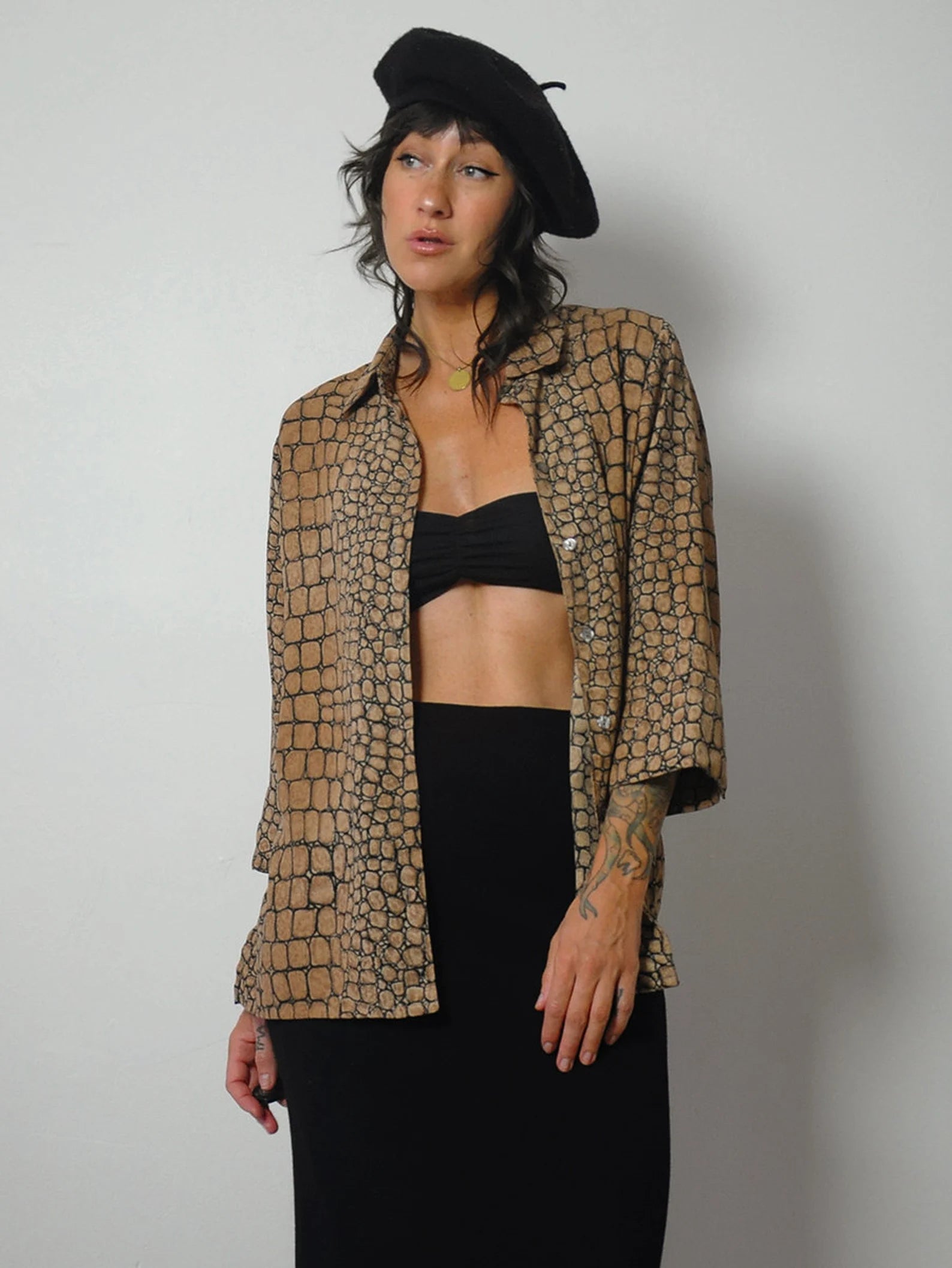 1990's Snakeskin Blouse