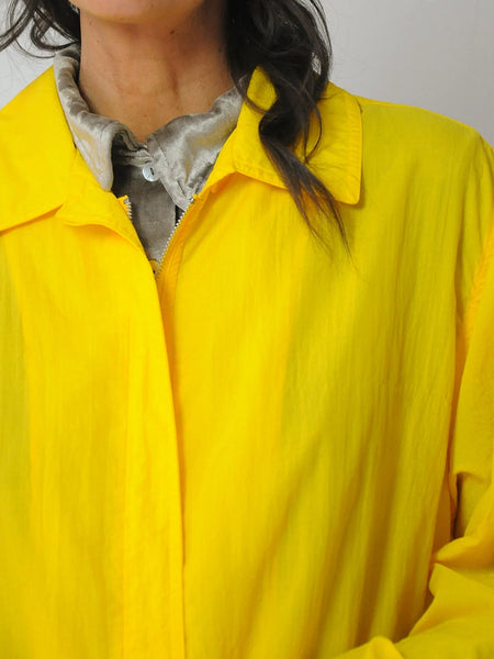 1980's Yellow Spring Rain Jacket