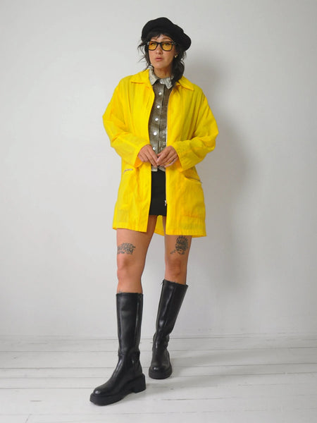 1980's Yellow Spring Rain Jacket