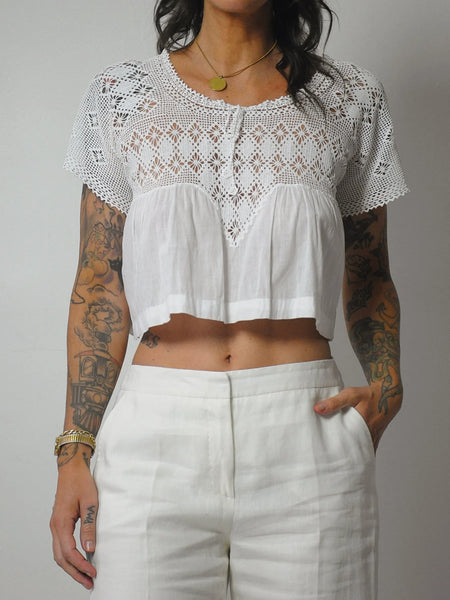 Loretta Crochet Crop Top