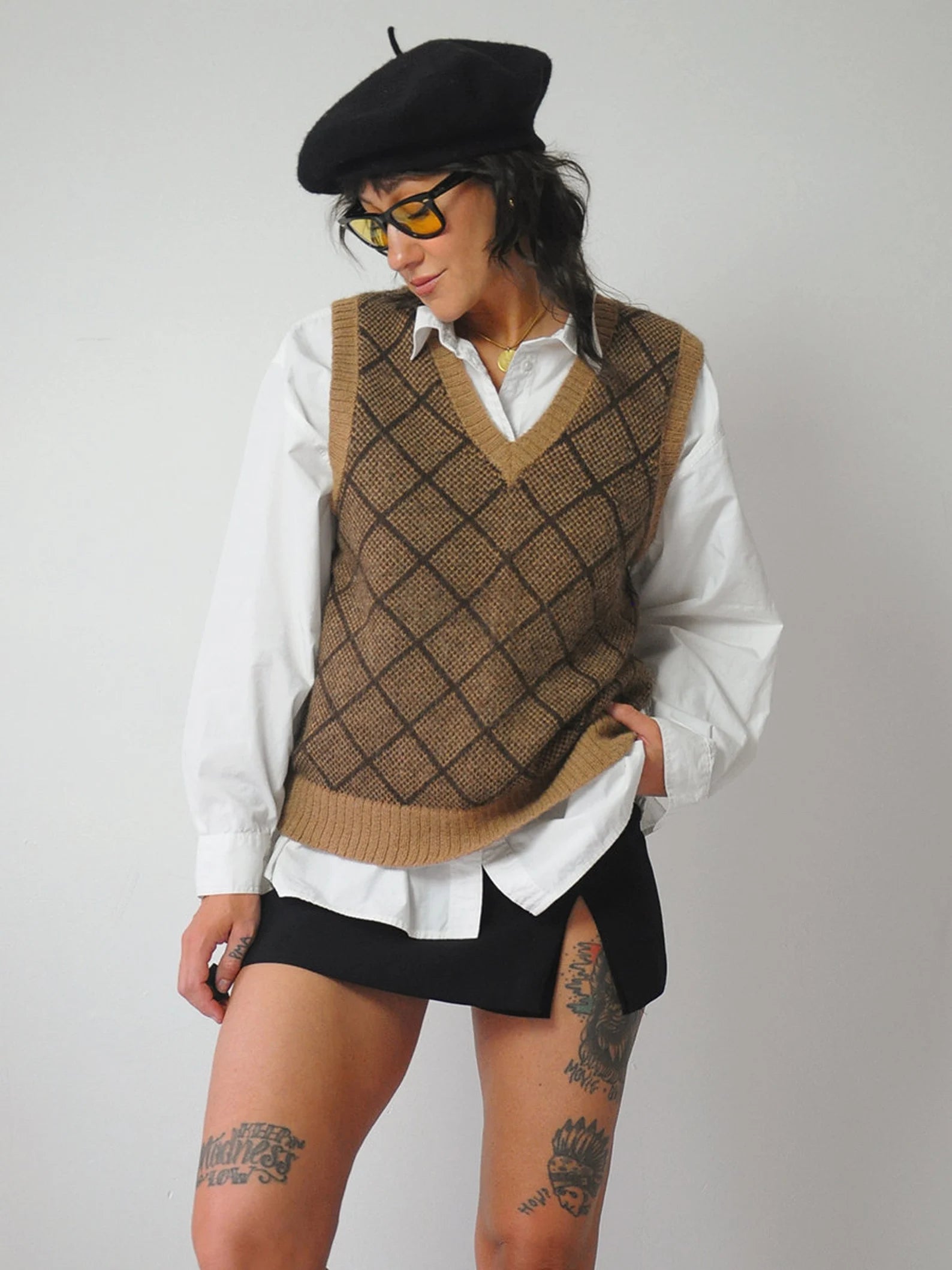 1970's Alpaca Menswear Sweater Vest