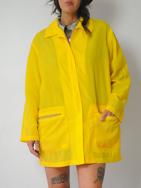 1980's Yellow Spring Rain Jacket