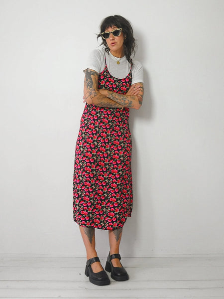 90's Poppy Strappy Sundress