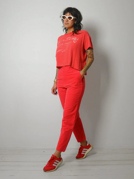 Cherry Ralph Lauren Corduroy Trousers