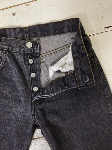 Faded Black Levi's 701 Jeans 27x25