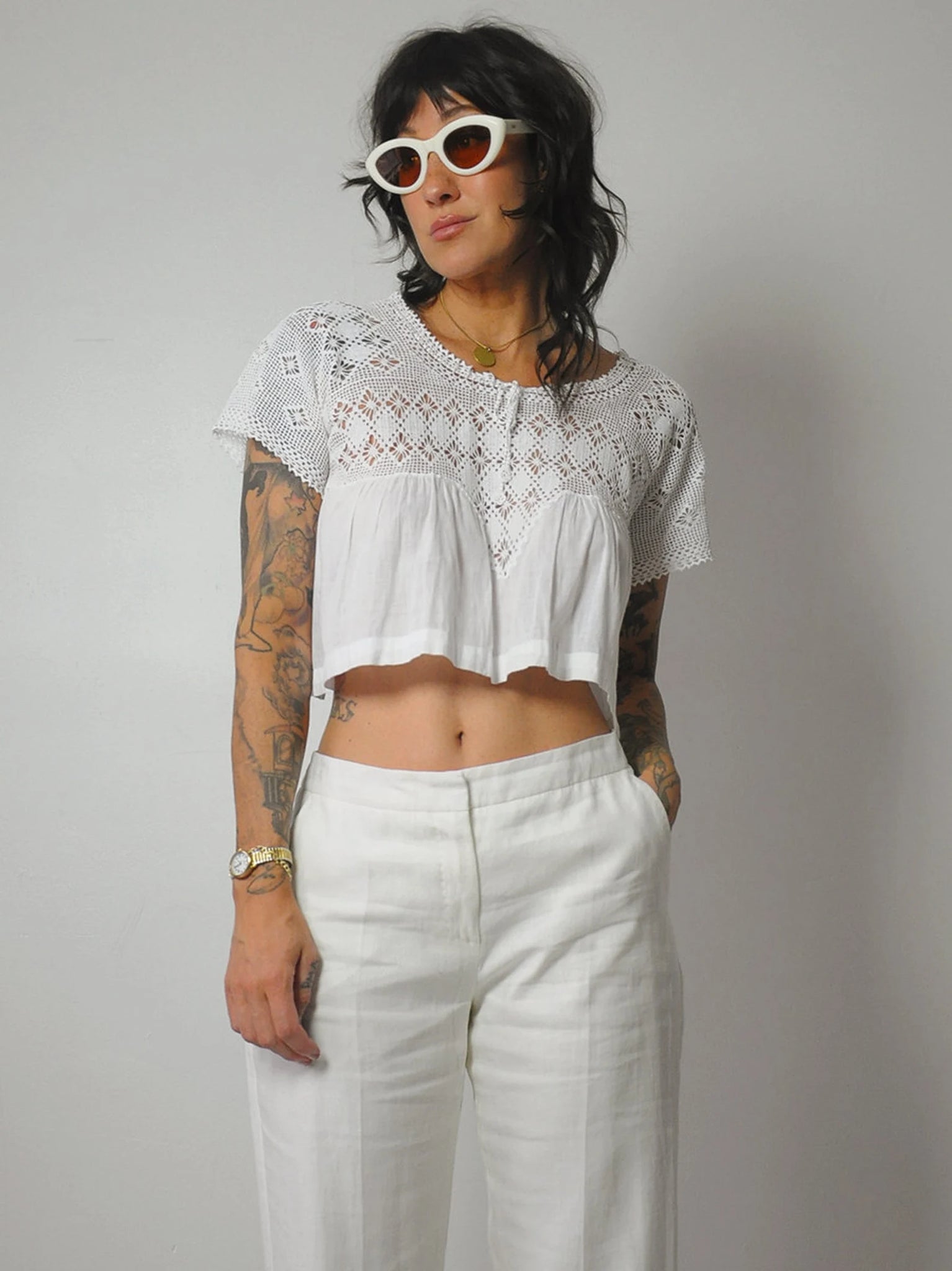 Loretta Crochet Crop Top